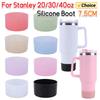 Silicone Water Bottle Boot Heat Insulation Protective Bottom Base Bottle Bottom Sleeve Cover for Stanley 20-40oz Water Bottle