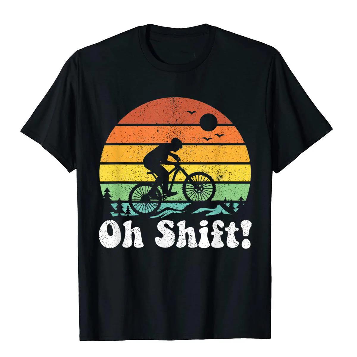 Oh Shift Funny Tshirt Funny Mountain Bike Rider Biking Re... S