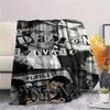 1PC Custom Name Damon Salvatore Patterned Flannel Blanket Suitable For All Seasons for Home Decor Warmth and Comfort Gifts Holiday Present -HE124