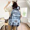 Schoolbag Graffiti Camouflage Fashion Trend Large Capacity Casual High Value Junior High School Student School Bag Backpack