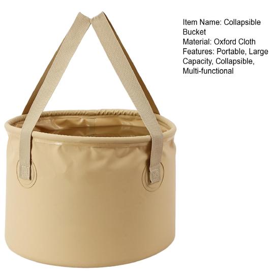 Collapsible Bucket Folding Water Container Portable Camp Wash Basin for Outdoor Traveling Hiking Fishing Car Washing Gardening
