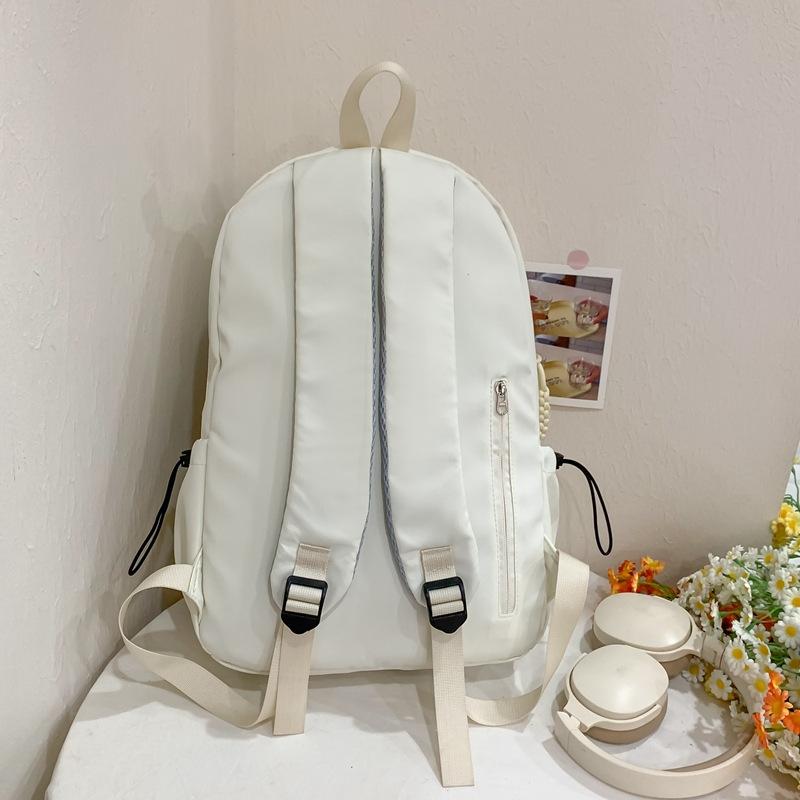 Schoolbagins Junior High School School Bag Harajuku Large Capacity Leisure Sports Backpack Simple and Lightweight Travel Backpack