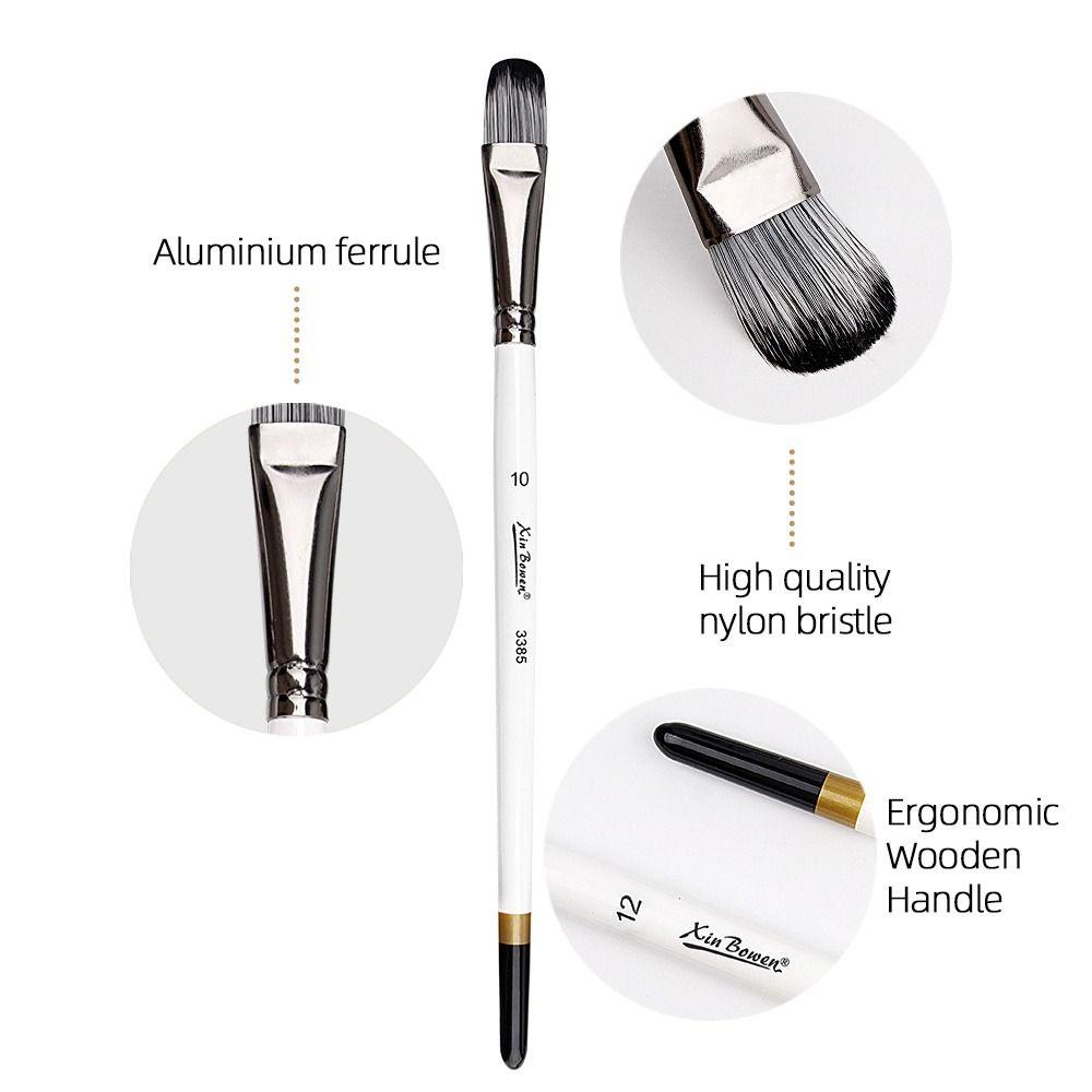 White Paint Brush Pen Set Nylon Art Paint Brushes New Watercolor Pen