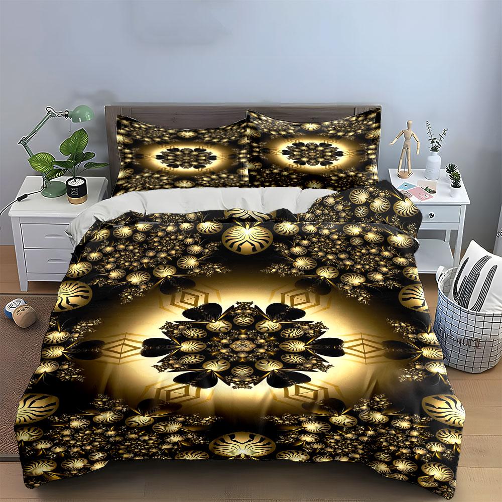 Abstract Floral and Geometric. Bedding Sets Duvet Cover Sets Duvet Covers Pillowcases(1 * Duvet Cover 2 * Pillowcases Without Duvet Insert)