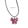 Resin Butterfly Choker Necklace Simple Pendant Clavicle Chain Party Jewelry for Girls Women Temperament Collarbone Chain