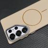 Carbon Fiber Texture Ultrathin Case for Samsung Galaxy S25 Plus Ultra for Magsafe Alloy Lens Wireless Charging Hard PC Cover