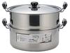 Two-Tier Steamer, Mansai, 30cm, 9.6L, Stainless Steel, Induction and Gas Compatible, Tsubame-Sanjo, Made In Japan, SH9868