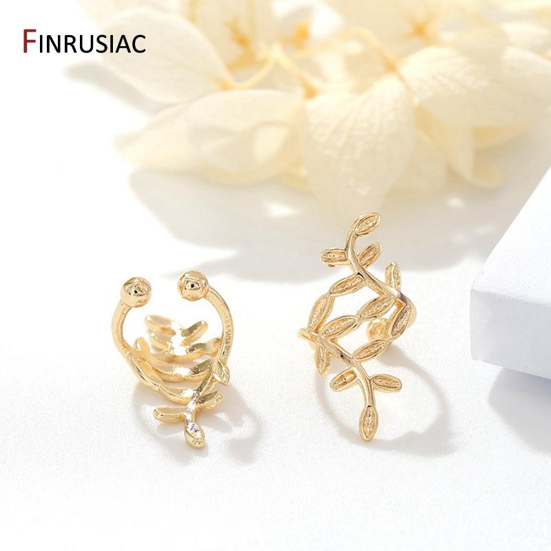New Fashion Ear Clips For Women Jewelry High Quality Copper Metal Gold Plated Ear Clip Earrings Wholesale