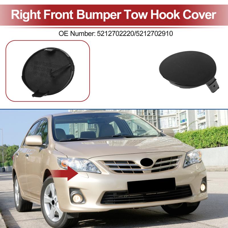 UXCELL Right Front Car Tow Hook Cover Cap for Toyota Highlander 2008-2010 No.521270E030