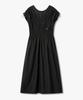 Bobeu Voluminous Shirred Long Dress_Black 7156237002