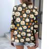Women's Fashionable, Casual, Comfortable Halloween Print Cardigan Jacket
