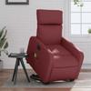 Vidaxl Lift Recliner Massage Chair, Reclining, Wine Red, Eco-Leather
