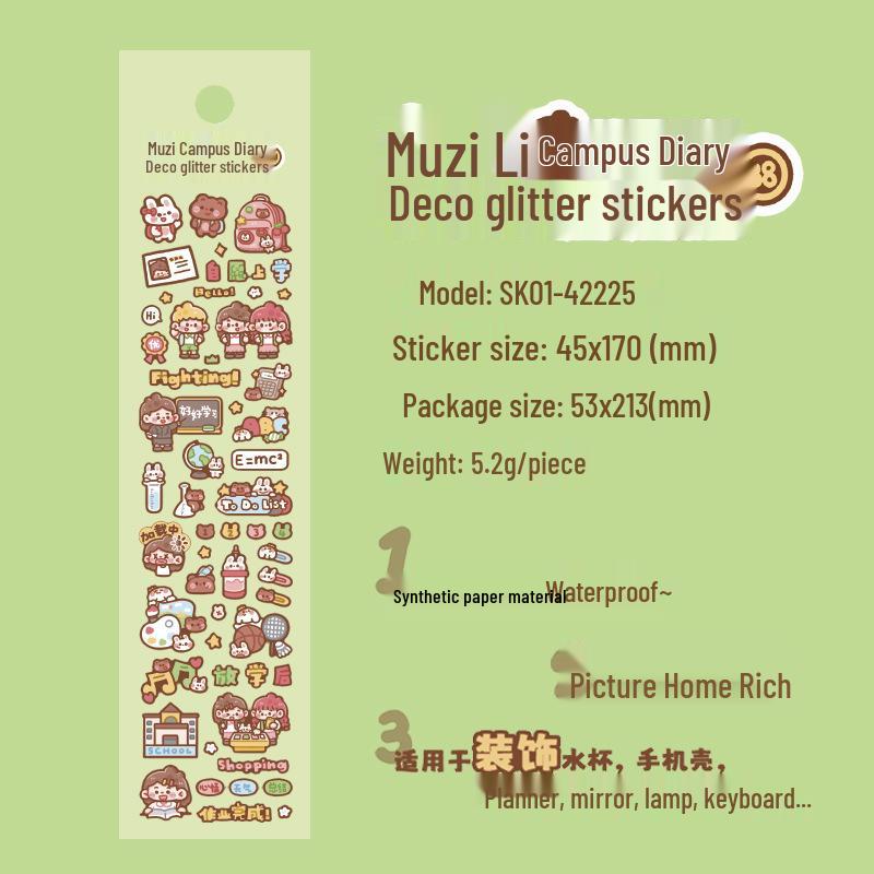 Muzili Deco Dot Stickers - Little Nose Ga - M5 Journal Decoration