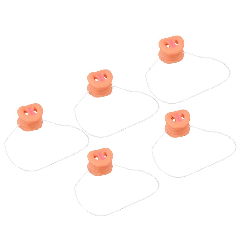 5 ks Prasečí nos s elastickou páskou Přidejte autenticitu Roztomilý zvířecí prasečí rypák Kostýmní doplněk pro