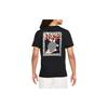Nike T Shirts Men's Black Crew Neck Moderate Straight Fit DQ1408-010