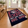 Atlanta Braves Custom Name Personalized Rug Non‑Slip Doormat Floor Carpet Housewarming Birthday Gift for Family Friends