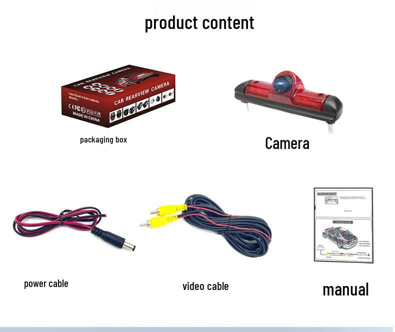 Fiat High-Mount Brake Light Rearview Camera