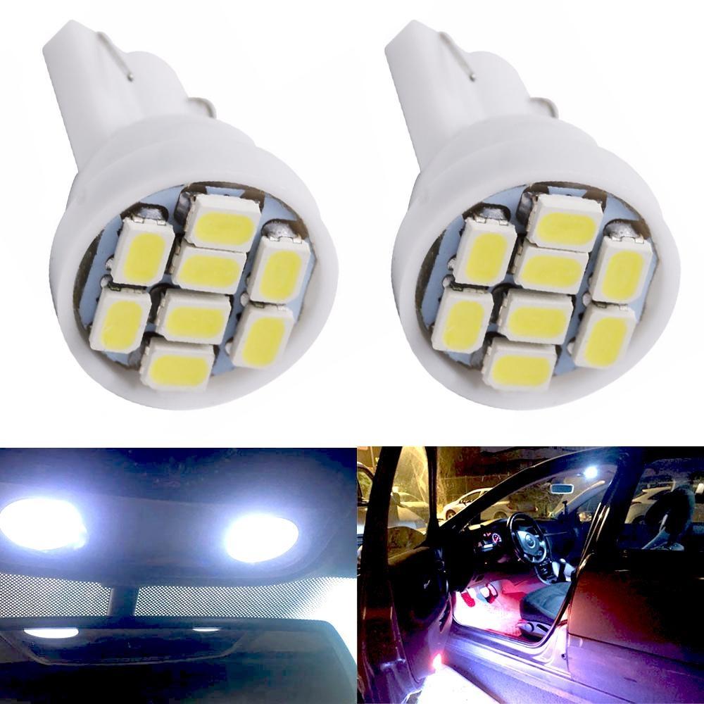 10X T10 1206 8Led Car Led Interior Light 194 168 192 W5W 3020 Auto Wedge Lighting DC 12V License Plate Lamp ParkingTail Light