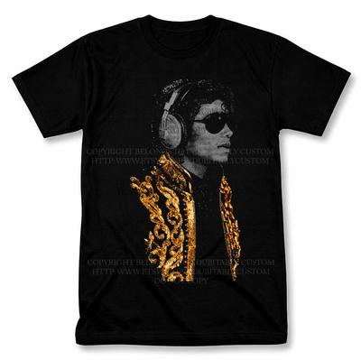 Michael Jackson Gold Jacket Graphic T Shirt Vintage Style Fan Tee