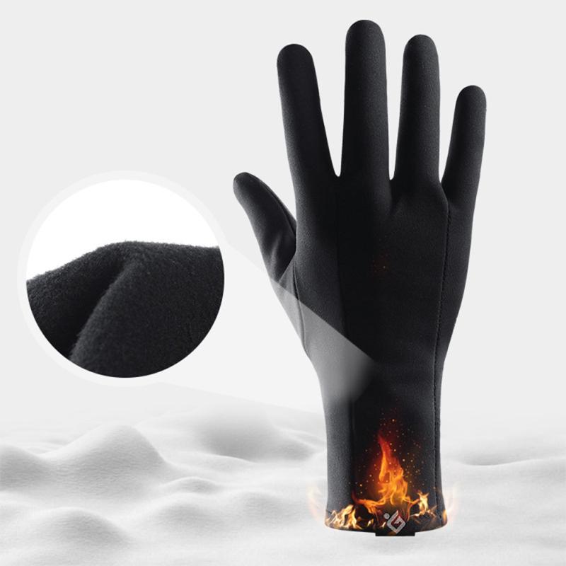Winter Thermal Warm Full Finger Gloves Cycling Anti-Skid Touch Screen Warm Gloves for Winter Outdoor