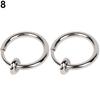 Spring Nose Septum Ring Earrings Two False Clips Non-Perforated Jewelry For Men And Women