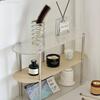 Spring Stainless Steel Cylindrical Toothbrush Stand Toothpaste Holder Pen Rack Storage Organizer Kitchen Bathroom Accessories