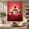 Decorative Tapestry,Cristiano Ronaldo Printed Wall Art, Lightweight Wall Hanging For Bedroom Background