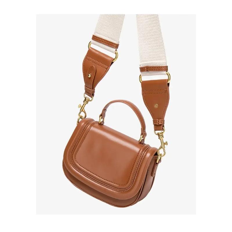 New Fashi Women's Shoulder Bag Classic Simple Solid Color Exquisite Crossbody Bag Leisure Commuter Clamshell Leather Bag