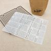 25Pcs/Lot Oilpaper Wrapping Paper for Bread Sandwich Burger Fries/Food-grade Wax Paper Baking Tools Kitchen Gadgets 3 Sizes