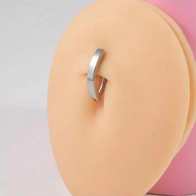 Versatile Belly Button Rings Set of 8 Stainless Steel Navel Rings Body Piercing Jewelry for Women Men