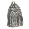 Shih Tzu, Chrysanthemum Dog - Silver-plated Key Ring with Dog, Handbag Decoration, Backpack Pendant by Art-Dog Brand