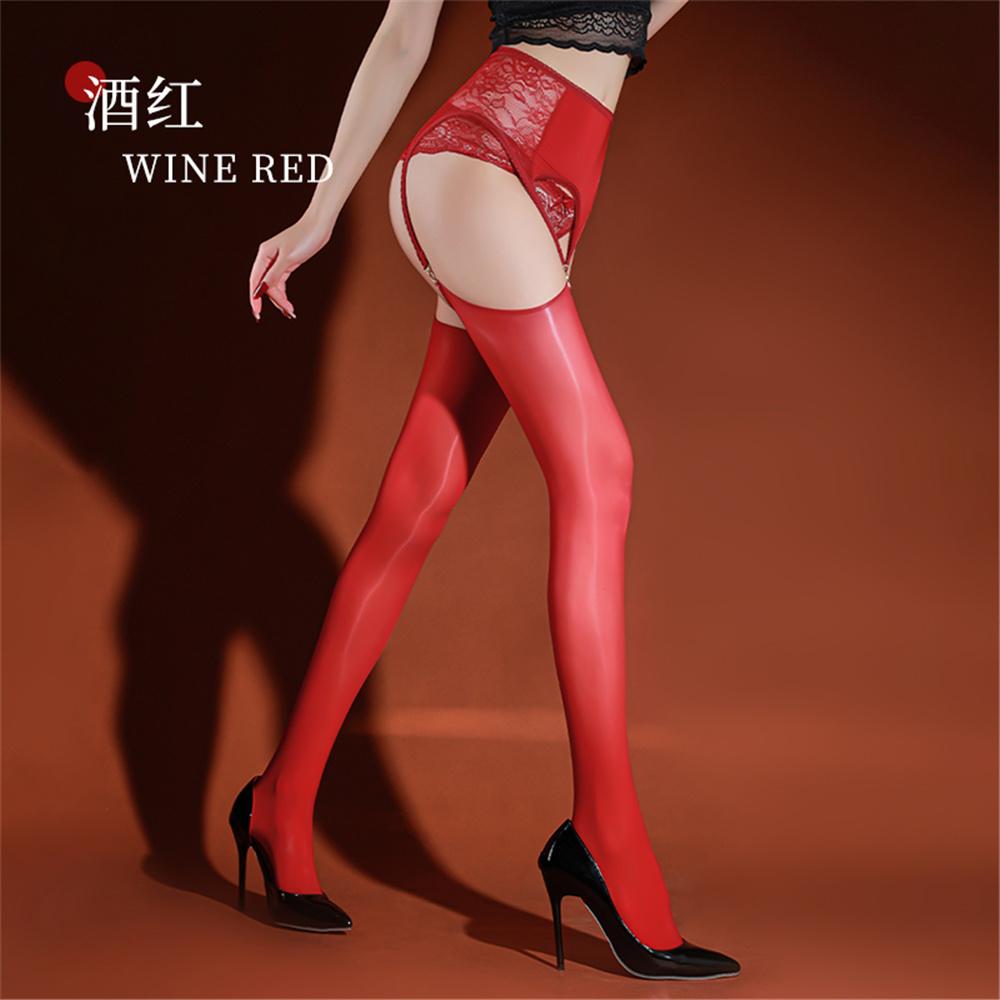 Sexy Women Lace Crotchless Sheer See Through Garter Belt Hollow Out Shaping Pantyhose Maid Sexy Tights Garter Stockings