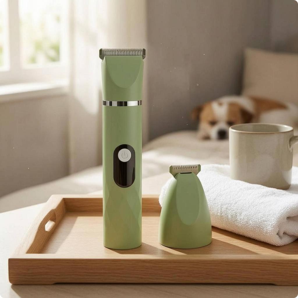 MultiFunction Grooming Trimmer Detachable Heads Cordless Pet Washable for Body Trimming