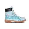 Timberland X Supreme 6-calowe wodoodporne buty 'Niebieskie z logo' A2MTD