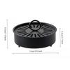 Mosquito Coils Holder Carbon Steel Paint Mosquito Coil Box with Cover Round Mosquito Coil Tray Easy Clean Anti-Mosquito Supplies