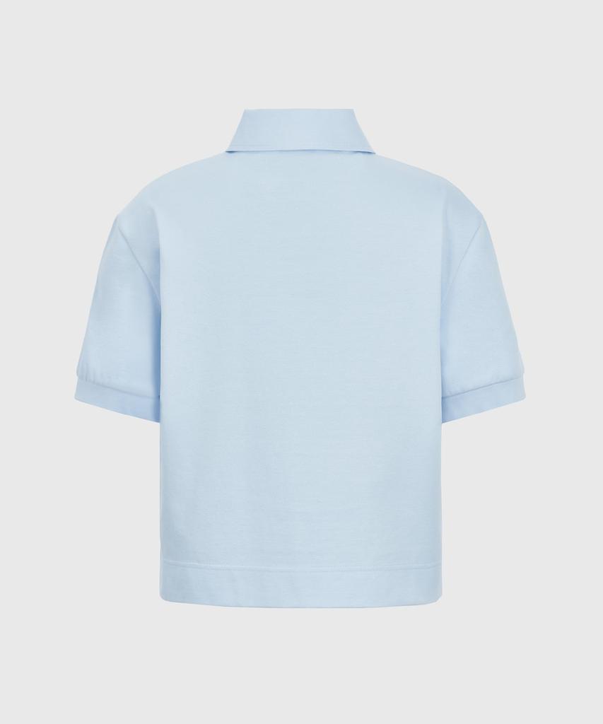DUVETICA Nerte (Light Sky Blue) (Women'S Short Sleeve Polo Shirt)