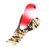 Characteristic Red Color Simulation Artificial Bird Decoration, 12pcs Quality Foam Fther Craft Clip Garden Home Wedding Window Ornament Prop, 100 Bran