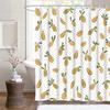 Fruit Shower Curtain Watercolor Orange Peach Lemon Strawberry Orange Papaya Cute Colorful Bathroom Decorative Shower Curtains