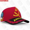 Angola Baseball Cap Free 3D Custom Made Name Number Team Logo Ao Hat Ago Country Travel Portuguese Nation Angolan Flag Headgear