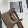 Pillow Bag Women's First Layer Cowhide Handbag Shoulder Bag Oblique Span Leather Doctor Bag Large Capacity Commuter Bowling Bag