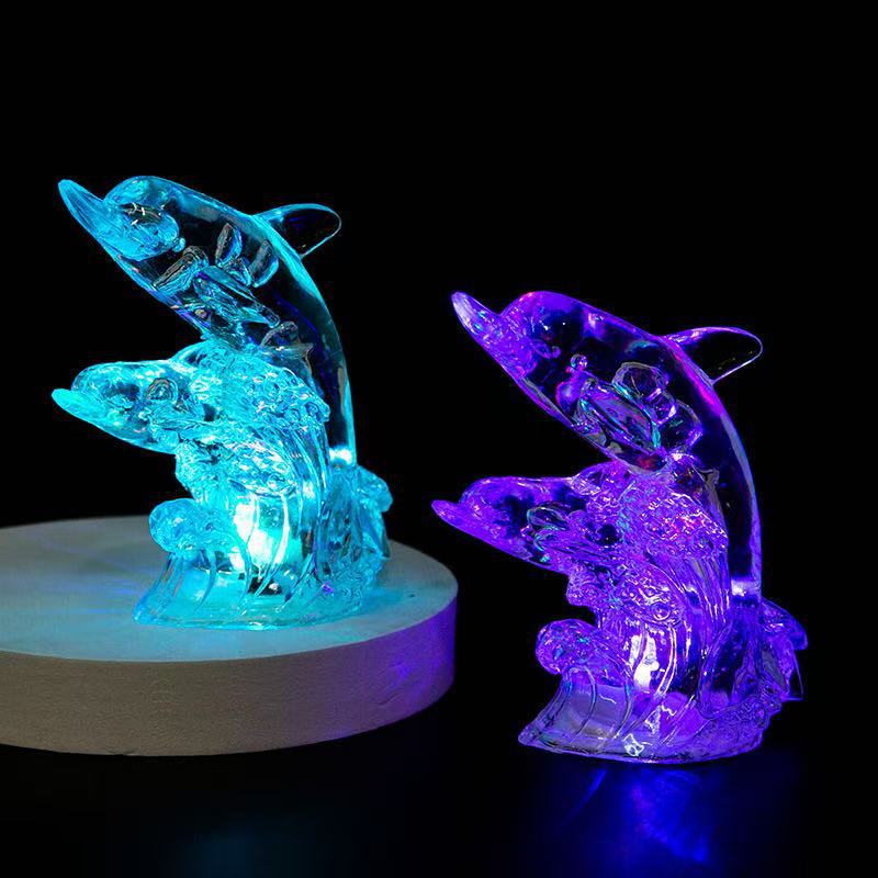 Nattbordslampe Fargerike vinger dekorasjon Angel Style Desktop Nattlampe