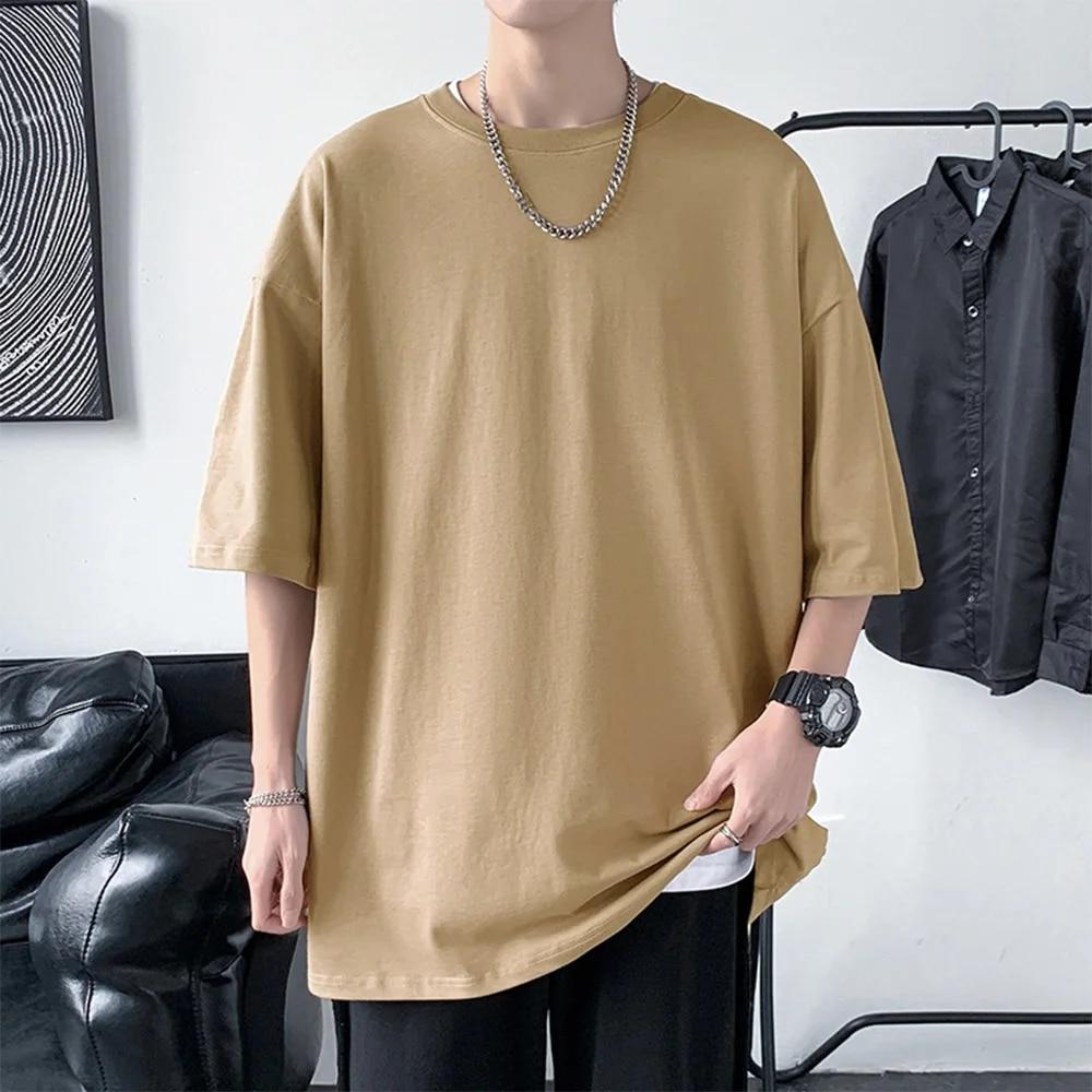 Baumwolle T-shirt für Männer Einfarbig 2024 Sommer T-shirts frauen Grundlegende T-shirt Casual Lose Kurzarm Tops Tees klassische Weibliche