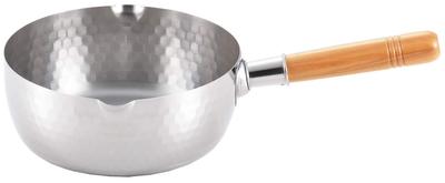 Yukihira Saucepan, 20cm, 2.3L, Made In Japan, IH and Gas Stove Compatible, Stainless Steel, Double Spout, YH6753, Tsubame-Sanjo