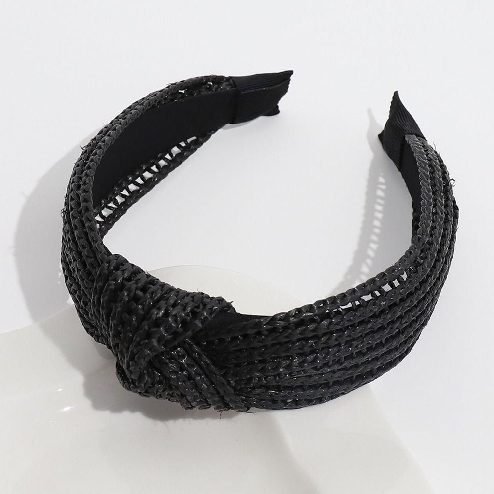 Chic Style Raffia Hairbands Eco-Friendly Straw Wedding Headpiece Bohemian Headbands Spring Summer