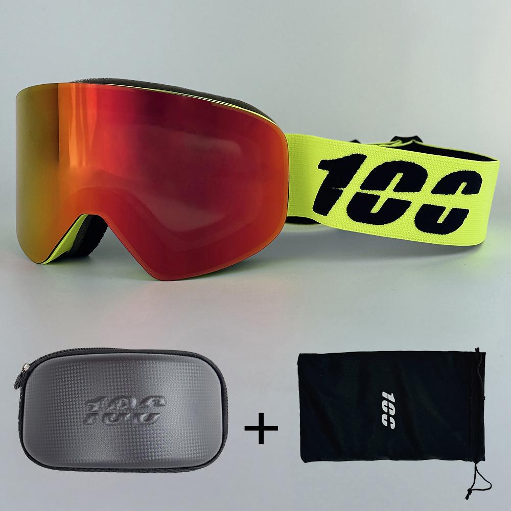 Męskie Gogle Narciarskie Magnetyczne Dla Dorosłych Przeciwmgielne Okulary Narciarskie Ochrona UV400 Śnieg Snowboard Gogle Okulary z Soczewką HD