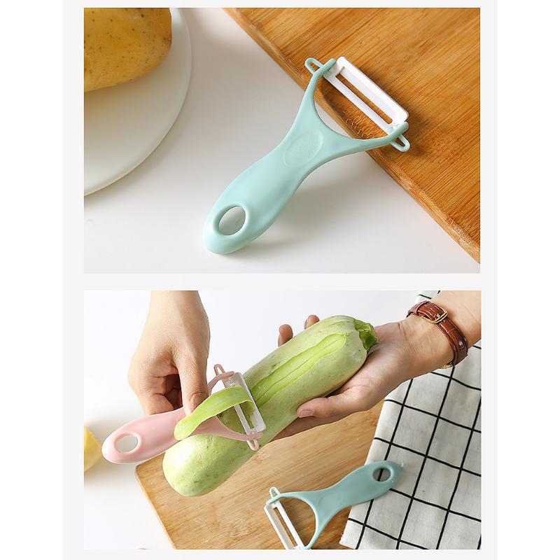 Obieraczka wielofunkcyjna Wielokolorowa ceramiczna obieraczka do melona Nóż kuchenny do obierania Kreatywny nóż do obierania do domu
