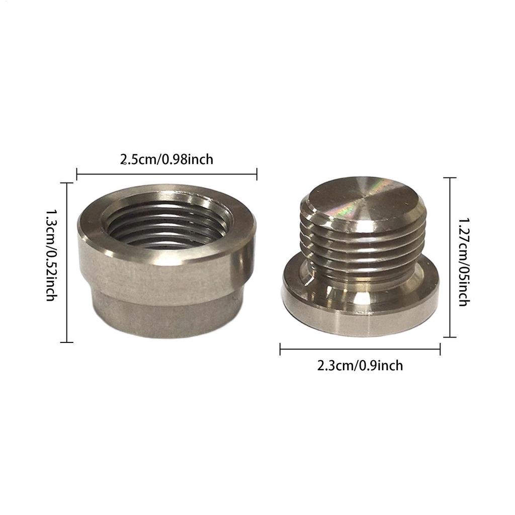 Gerinkoken O2 Sensor Bang Plug, Oxygen Sensor Mount Bang, M18x1.5 Thread O2 Sensor Embedded