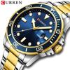 CURREN New Fashion Business Mens Wristwatches Green Clock Male Quartz Stainless Steel Watches Reloj Hombre Herrenuhr
