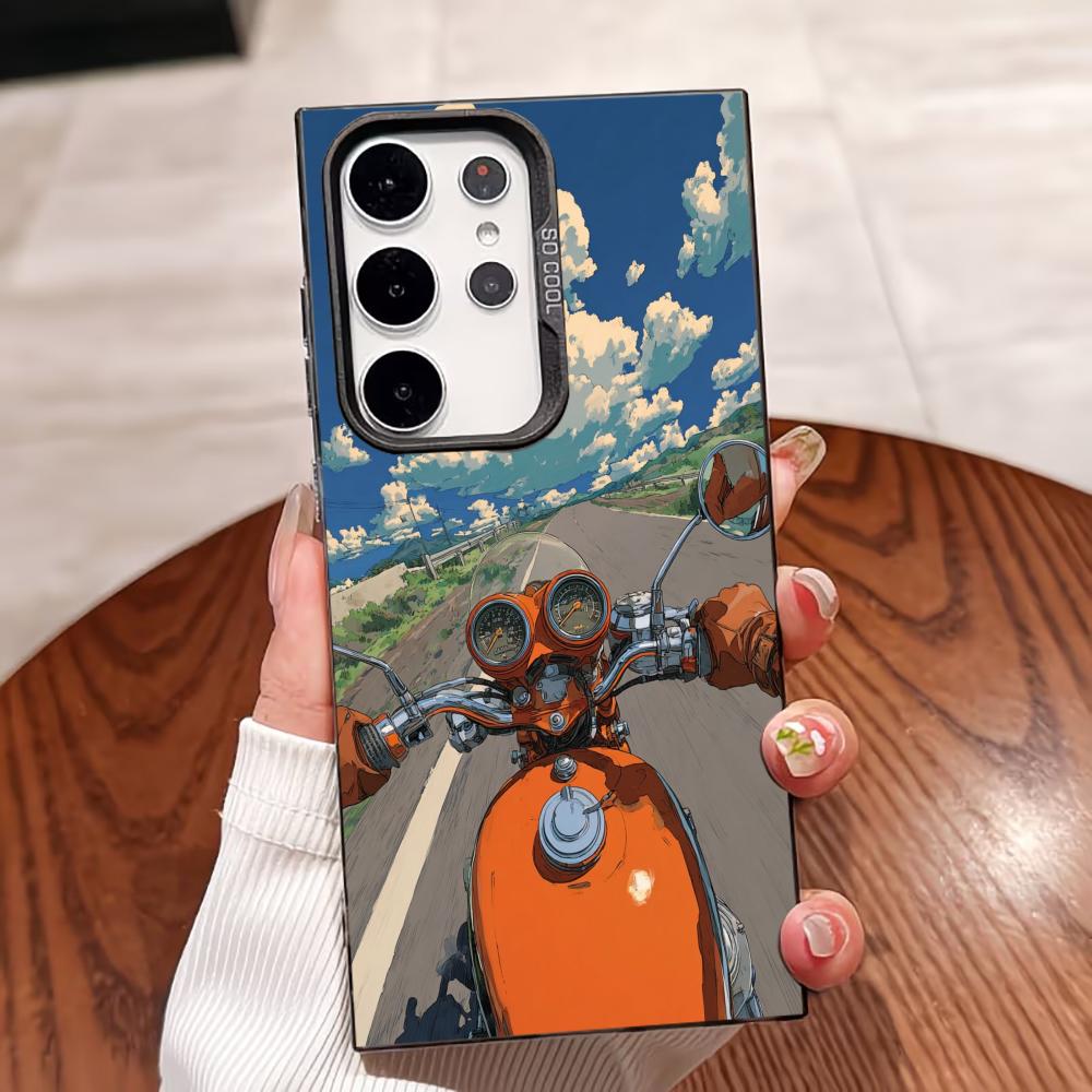 

Motorcycle Journey High-end Exquisite Light Luxury Phone Case PhoneCase for Samsung Galaxy S26 S25 S24 S23 S22 S21 FE Ultra Plus GalaxyS25