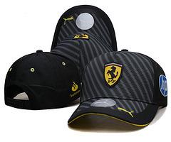 2025 High Quality Sports Casual Hat Men's and Women's Outdoor Adjustable Sun Hats Snapback Cotton Baseball Cap For Ferrari SJ